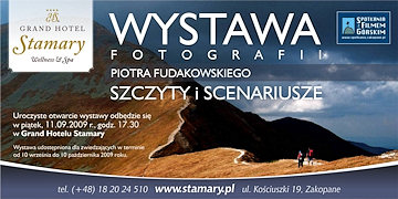 plakat wystawy Piotra Fudakowskiego