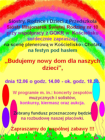 Festyn na rzecz przedszkola w Kościelisku